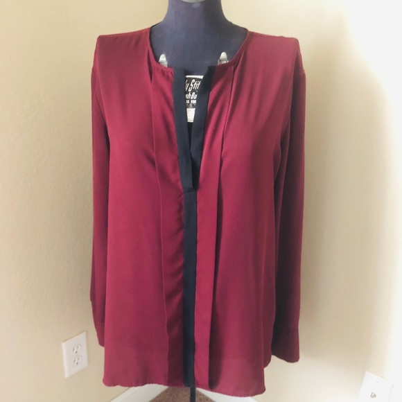 Banana Republic Tops - Banana Republic burgundy wine blouse